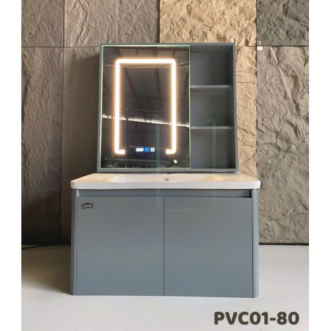 Tủ AKHOA PVC 01-80 màu Ghi Tủ AKHOA PVC 01-80 màu Ghi